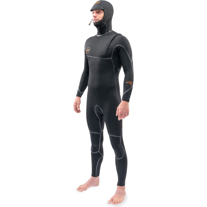 Гидрокостюм DAKINE MEN'S CYCLONE ZIP FREE HOODED 5/4mm Black Размер L DK21M54HC (0604565431936)