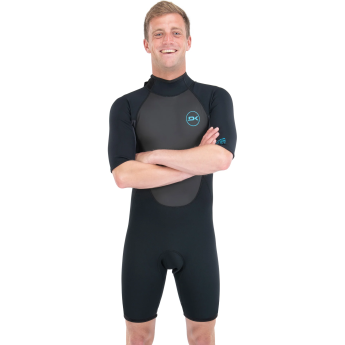 Гидрокостюм DAKINE MEN'S QUANTUM BACK ZIP SHORTY 2\2mm F\L Black/Grey, размер S